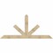 Ekena Millwork Saratoga Rough Sawn Timber Gable Bracket, Douglas Fir, 96"W x 44"H x 6"D x 6"F, 11/12 Pitch GBW096X44X0606SAR00RDF - alternate 1